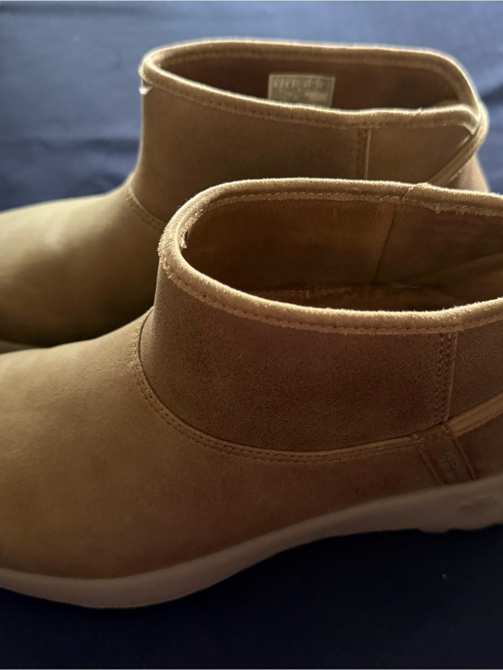 Sketchers slip on Ankle Booties in Tan